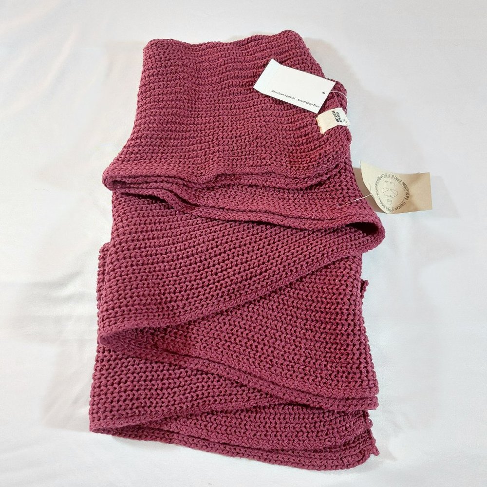 RARE American Apparel Fisherman's Scarf - Bordeaux